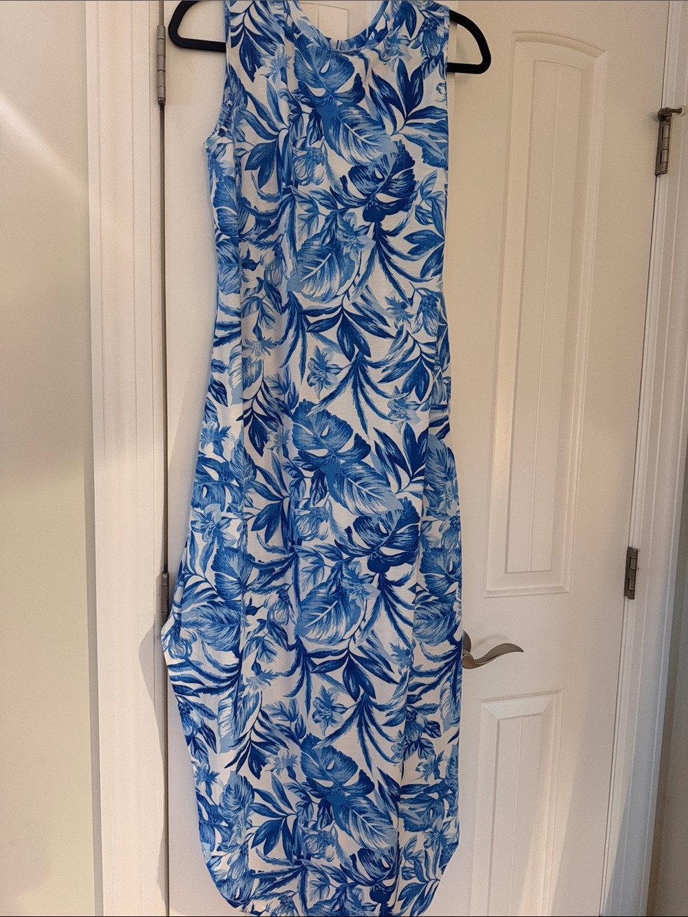 Blue Floral Women's sun dress
